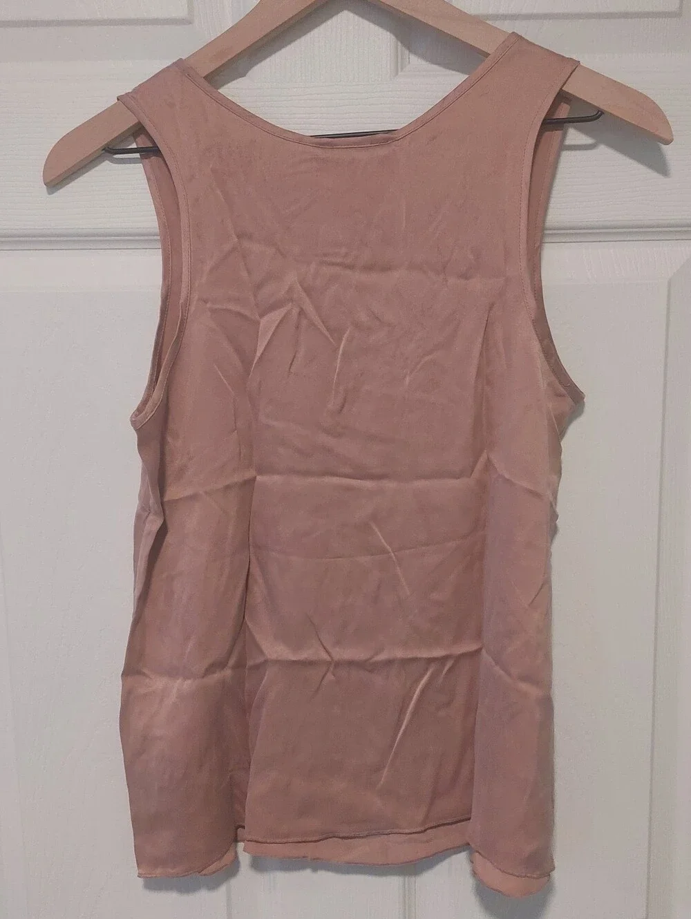 NWT! Quince 100% Washable Toasted Almond Silk Pajama Tank!  Sz. XS (H78)